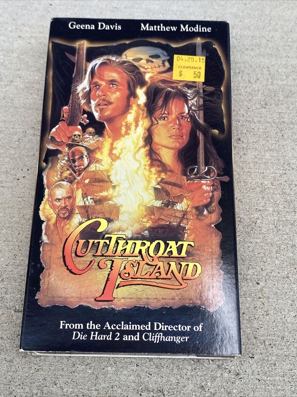 Cutthroat Island VHS 1996 Release Geena Davis